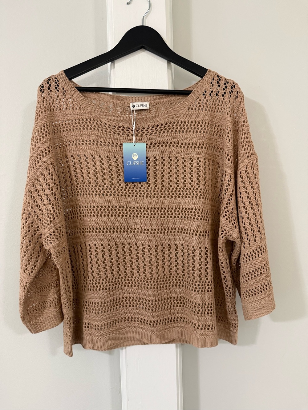 Cupshe Salt in the Air Beige Cover-Up Top